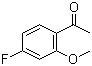 结构式 CAS# 51788-80-8, 4'-氟-2'-甲氧基苯乙酮