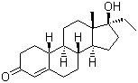 乙诺酮分子结构 (CAS 52-78-8)
