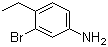 结构式 CAS# 52121-36-5, 3-溴-4-乙基苯胺