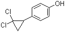 structure of CAS# 52179-26-7, 4-(2,2-Dichlorocyclopropyl)phenol;p-(2,2-Dichlorocyclopropyl)phenol