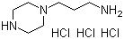 结构式 CAS# 52198-67-1, N-(3-氨基丙基)哌嗪三盐酸盐
