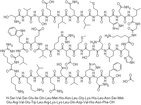 结构式 CAS# 52232-67-4, 醋酸特立帕肽