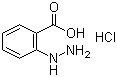 结构式 CAS# 52356-01-1, 2-羧基苯肼盐酸盐; 邻羧基苯肼盐酸盐; 2-肼基苯甲酸盐酸盐