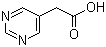 结构式 CAS# 5267-07-2, 5-嘧啶乙酸