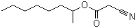 结构式 CAS# 52688-08-1, 氰乙酸仲辛酯