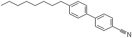 结构式 CAS# 52709-84-9, 4'-正辛基-4-氰基联苯