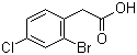 2-Bromo-4-chlorophenylacetic acid molecular structure (CAS 52864-56-9)