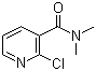 structure of CAS# 52943-21-2, 2-Chloro-N,N-dimethylnicotinamide;2-Chloro-N,N-dimethyl-3-pyridinecarboxamide
