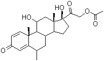 Methylprednisolone acetate molecular structure (CAS 53-36-1)