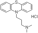 Promazine hydrochloride molecular structure (CAS 53-60-1)