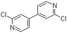 结构式 CAS# 53344-74-4, 2,2'-二氯-4,4'-联吡啶