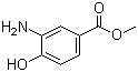 Methyl 3-amino-4-hydroxybenzoate molecular structure (CAS 536-25-4)