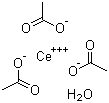 结构式 CAS# 537-00-8, 乙酸铈水合物; 醋酸铈水合物