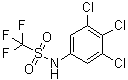 1,1,1-Trifluoro-N-(3,4,5-trichlorophenyl)methanesulfonamide molecular structure (CAS 53719-45-2)