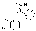 1,3-Dihydro-1-(1-naphthalenylmethyl)-2H-benzimidazol-2-one molecular structure (CAS 537702-24-2)