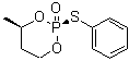 cis-4-Methyl-2-(phenylthio)-1,3,2-dioxaphosphorinane 2-oxide molecular structure (CAS 53909-41-4)