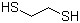 structure of CAS# 540-63-6, 1,2-Ethanedithiol;1,2-Dimercaptoethane; Dithioethyleneglycol; Ethylene mercaptan