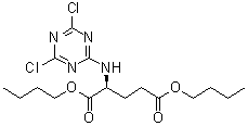 N-(4,6-Dichloro-1,3,5-triazin-2-yl)-L-glutamic acid dibutyl ester molecular structure (CAS 5462-78-2)