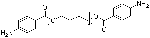 结构式 CAS# 54667-43-5, 聚-1,4-丁二醇双(4-氨基苯甲酸酯); 硬化剂 P1000