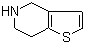 结构式 CAS# 54903-50-3, 4,5,6,7-四氢噻吩并[3.2-c]吡啶; 四氢噻吩并吡啶