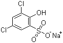 结构式 CAS# 54970-72-8, 3,5-二氯-2-羟基苯磺酸钠