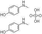 4-甲氨基苯酚硫酸盐分子结构 (CAS 55-55-0)