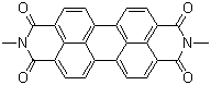 结构式 CAS# 5521-31-3, 颜料红 179; N,N'-二甲基-3,4,9,10-苝四甲酰二亚胺
