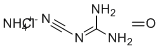 Cyano-guanidine polymer with ammonium chloride and formaldehyde molecular structure (CAS 55295-98-2)