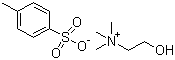 structure of CAS# 55357-38-5, Choline tosylate;Choline p-toluenesulfonate; 2-Hydroxy-N,N,N-trimethyl-ethanaminium 4-methylbenzenesulfonic acid salt