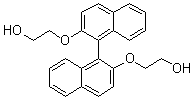 2,2'-Bis(2-hydroxyethoxy)-1,1'-binaphthalene molecular structure (CAS 55441-95-7)