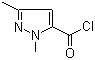 structure of CAS# 55458-67-8, 1,3-Dimethyl-1H-pyrazole-5-carbonyl chloride