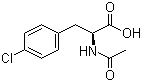 (S)-2-乙酰胺基-4-氯苯丙氨酸分子结构 (CAS 55478-55-2)