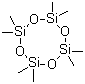 Octamethylcyclotetrasiloxane molecular structure (CAS 556-67-2)