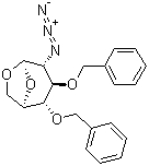 1,6-Anhydro-2-azido-2-deoxy-3,4-bis-O-(phenylmethyl)-beta-D-glucopyranose molecular structure (CAS 55682-48-9)