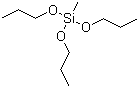 结构式 CAS# 5581-66-8, 甲基三丙氧基硅烷