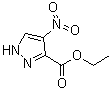 structure of CAS# 55864-87-4, 4-Nitro-1H-pyrazole-3-carboxylic acid ethyl ester;Ethyl 4-nitro-1H-pyrazole-3-carboxylate; Ethyl 4-nitropyrazole-3-carboxylate; NSC 360636
