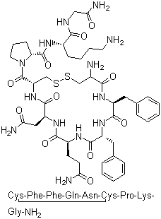 Felypressin molecular structure (CAS 56-59-7)