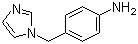 4-(1H-Imidazol-1-ylmethyl)aniline molecular structure (CAS 56643-85-7)