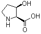 cis-3-Hydroxy-L-proline molecular structure (CAS 567-35-1)