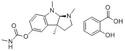 Physostigmine salicylate molecular structure (CAS 57-64-7)