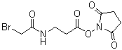 结构式 CAS# 57159-62-3, 琥珀酰亚胺基 3-(溴乙酰氨基)丙酸酯