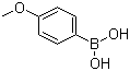 结构式 CAS# 5720-07-0, 4-甲氧基苯硼酸; 对甲氧基苯硼酸