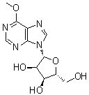 结构式 CAS# 5746-29-2, 6-O-甲基肌苷