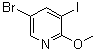 结构式 CAS# 578007-66-6, 5-溴-3-碘-2-甲氧基吡啶