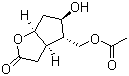 (3aR,4S,5R,6aS)-4-[(Acetyloxy)methyl]hexahydro-5-hydroxy-2H-cyclopenta[b]furan-2-one molecular structure (CAS 57930-46-8)