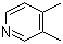 结构式 CAS# 583-58-4, 3,4-二甲基吡啶
