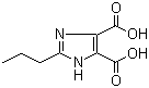 structure of CAS# 58954-23-7, 2-Propyl-1H-imidazole-4,5-dicarboxy acid