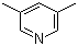 3,5-Lutidine  molecular structure (CAS 591-22-0)