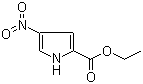 structure of CAS# 5930-92-7, 4-Nitro-1H-pyrrole-2-carboxylic acid ethyl ester;4-Nitropyrrol-2-carboxylic acid ethyl ester; 4-Nitropyrrole-2-carboxylic acid ethyl ester; Ethyl 4-nitro-2-pyrrolecarboxylate; NSC 50357