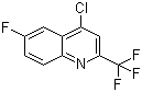 4-Chloro-6-fluoro-2-(trifluoromethyl)quinoline molecular structure (CAS 59611-55-1)